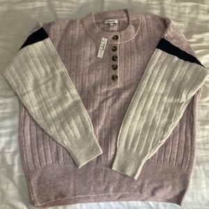 Womens Medium Madewell sweater Pink white and black